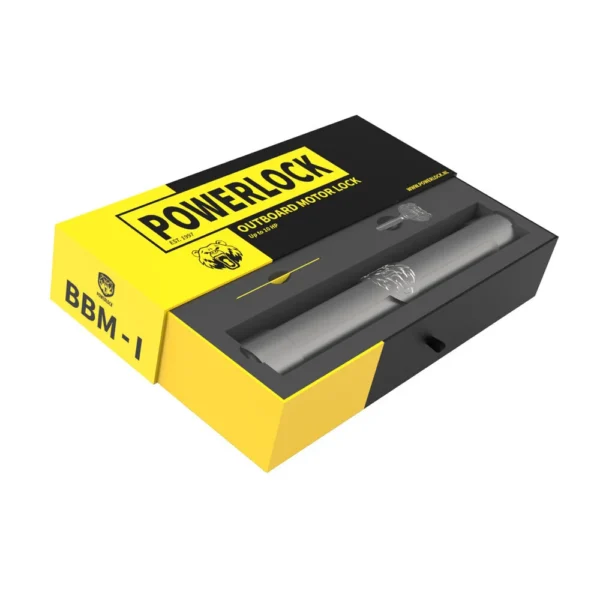 Power Lock, 2 t/m 10 pk knevel buitenboordmotor slot, SCM gekeurd