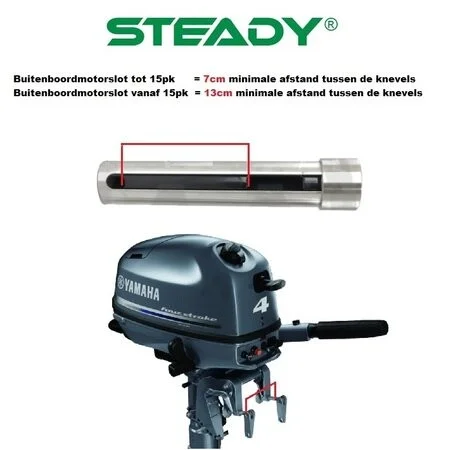 Steady buitenboordmotor slot tot 15pk - scm goedgekeurd - Afbeelding 3
