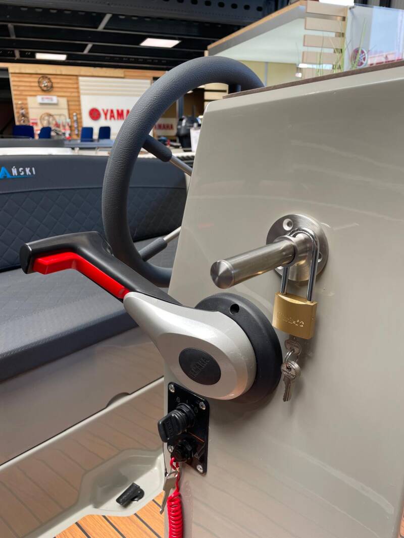 Bootbegrenzer zijmontage RVS inclusief slot — Per 5