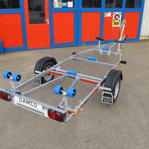 Damco D-750 niet kantelbaar open achterkant trailer