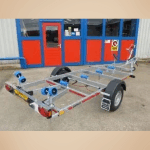 Damco D-1800 Boottrailer Geremd – Open Achterkant