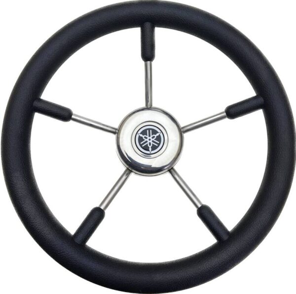Origineel Yamaha boot stuur voor sloep of tender — Zwart