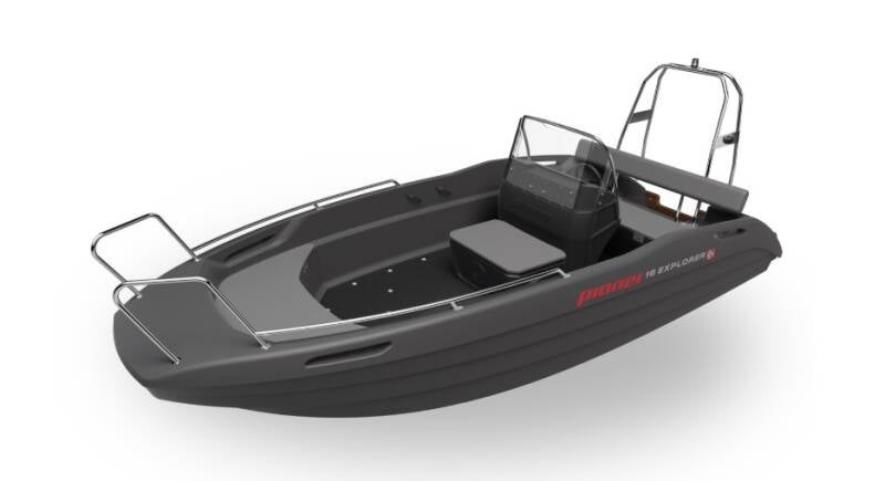 Pioner 16 Explorer Advanced Edition (Wide) - polyethyleen / kunststof boot — Donker Grijs
