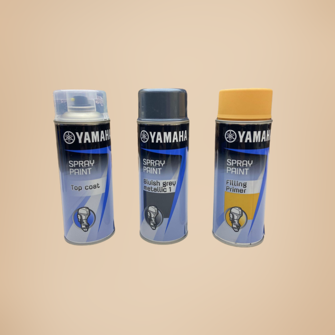 Yamaha – Bluish Grey Metallic 1 Spuitbus Set voor Buitenboordmotor
