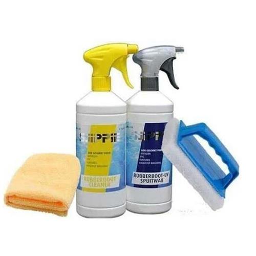 Sjippie rubberboot pakket / cleaner & spraywax