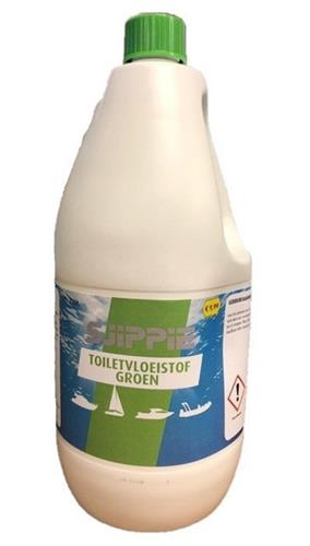 Sjippie toiletvloeistof groen / fles 2ltr