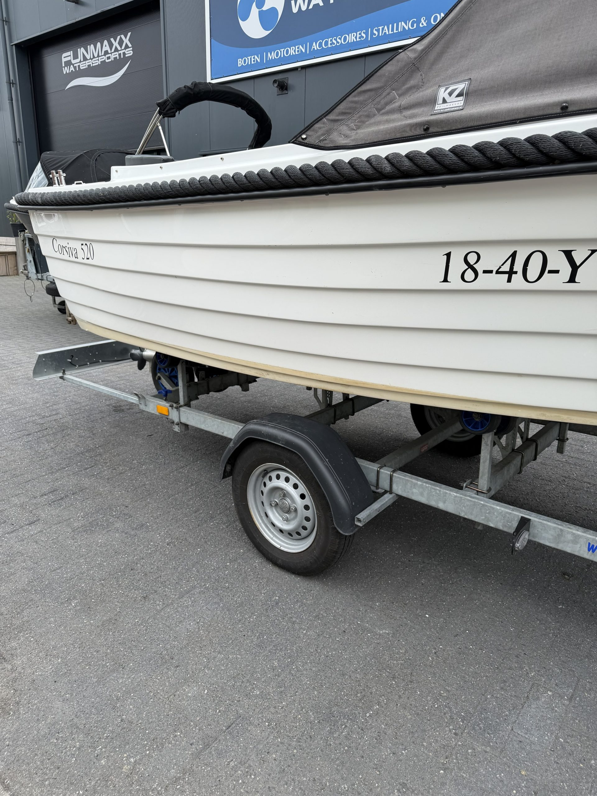 Kalf boottrailer – Centreerset – sloep tot 550